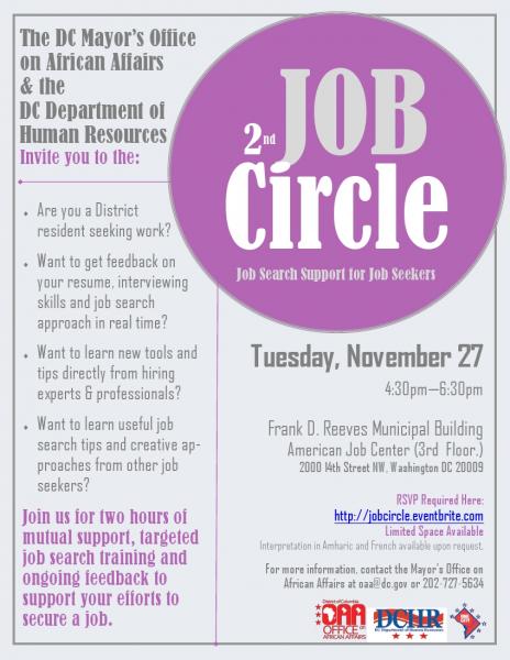 Job Circle flyer